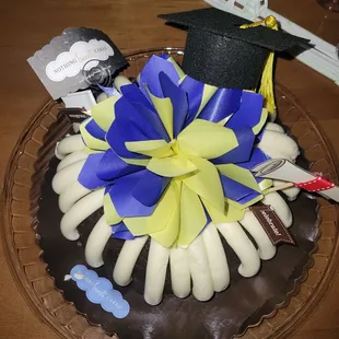 Chocolate Chip 10" Graduation Cake  OMGEE....so delicious!