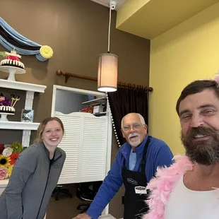 The staff&apos;s faces say it all: &apos;Did we just witness peak fairy ballerina? Mitch Allen a fairy princess for all to see!