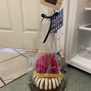 Red velvet 8" birthday Bundt cake