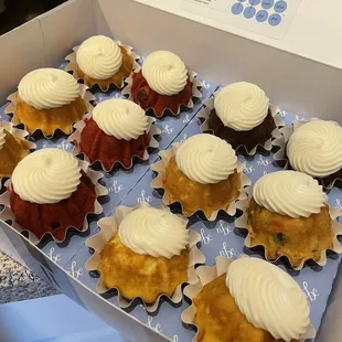 a box of cupcakes