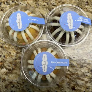 My bundtlets in three flavors