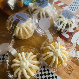 a variety of bundt cakes