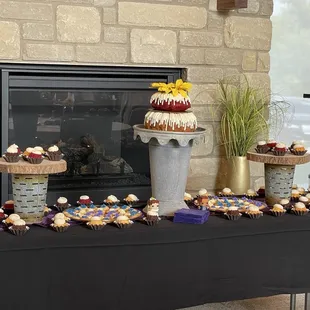 Wedding Bundt cake and little bundtinis