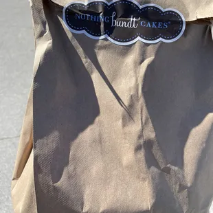 Brown bag filled with sweet treats 02/14/22