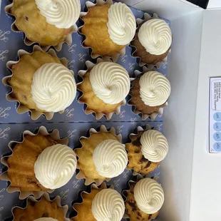 Assorted of different flavors of mini Bundt&apos;s