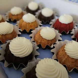 a variety of bundt cakes