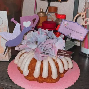 a bundt cake on a table