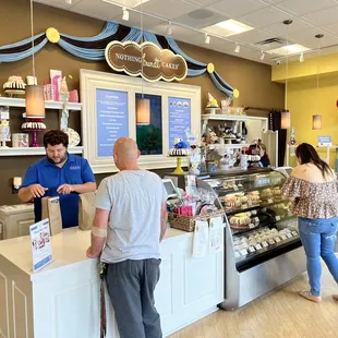 customers in a bakery