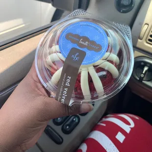 Red believer Bundt Cake