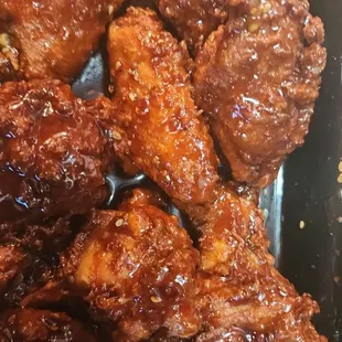 Breaded Chicken tossed in BBQ Sauce