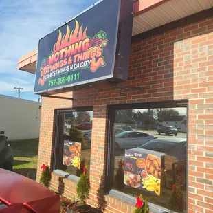 Front entry sign so you don't miss it.