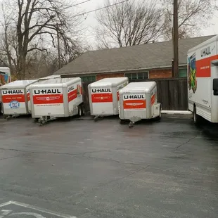 We rent Uhaul Trailers &amp; Trucks