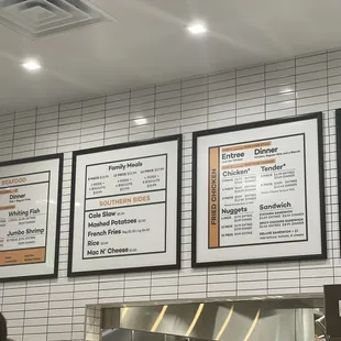 Southern menu