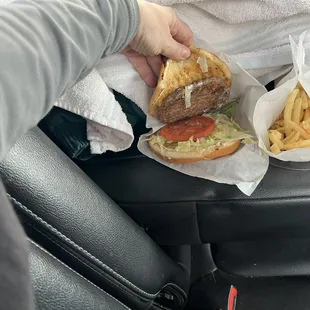 Burger and Fries