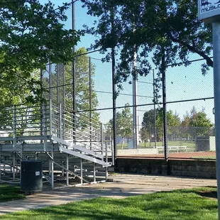 Babe Ruth Baseball diamond with outdoor lighting/ bleacher seating
