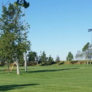 Lighted soccer field