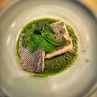 Steamed Black Sea Bass