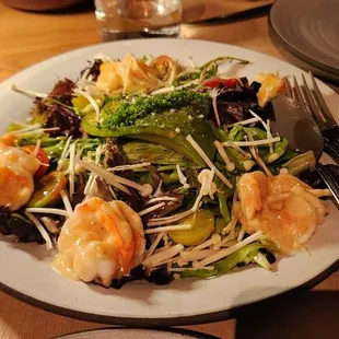 Warm shrimp salad - combo of flavors were exceptional!  One of the BEST salads I've ever had in my life!