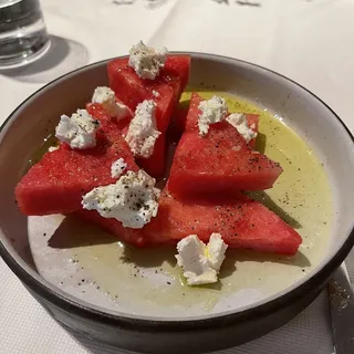 Watermelon and Vermont Creamery Goat Cheese Salad