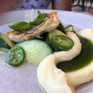 Steamed Black Sea Bass