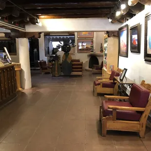 Lobby of the Hotel La Fonda