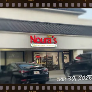 Strip mall with easy access.