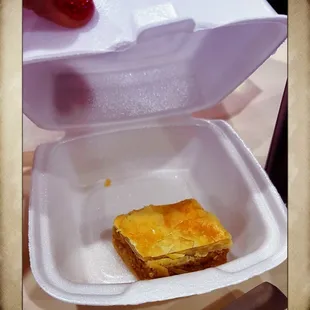 Baklava was so delicious.