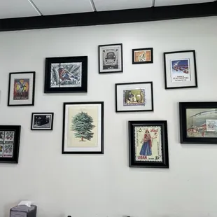 Art on wall.