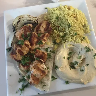 Chicken Kabob Sandwich Lunch