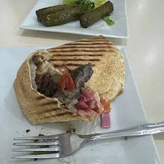 Shawarma Beef Kabob Sandwich Lunch