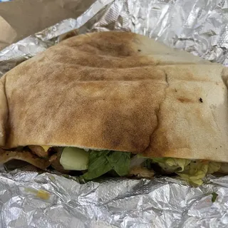 Chicken in a Sack Sandwich