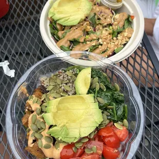 Thai Noodle Bowl and Nourish Bowl