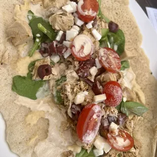 Mediterranean Chicken Wrap