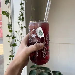 Red raspberry leaf tea with elderberry elixir