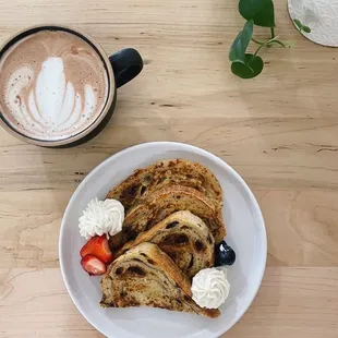Cinnamon raisin sourdough French toast