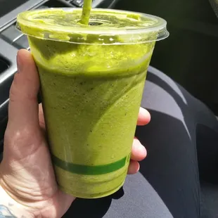 A very flavorful green drink.