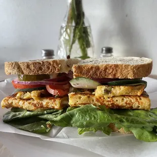 Vegan Egg Sandwich Breakfast