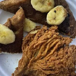 Fried Chick'un and French Toast