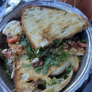 The grilled veggie Sammie on sourdough