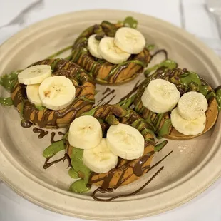 Pistachio Nutella Waffles