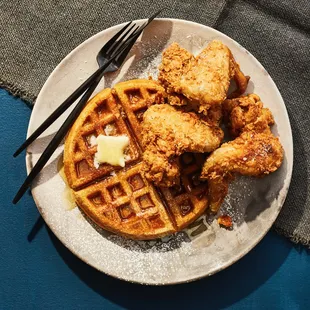 Chicken and waffle