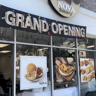 the front of the restaurant