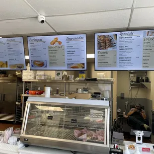 This is a shot of the menu