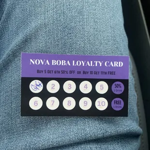 Nice punchcard concept