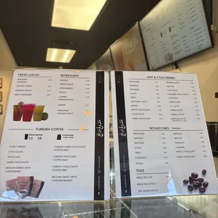 menu, sushi and sashimi