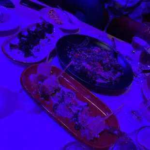 a table set for dinner