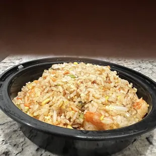 Shrimp fried rice.