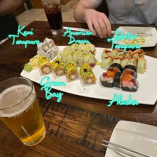 Kani Tempura, American Dream, Lobster Tempura, Green Bay, Alaska