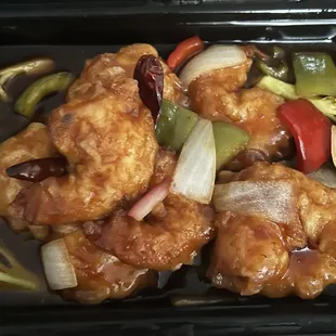 Shrimp General T'so's shrimp