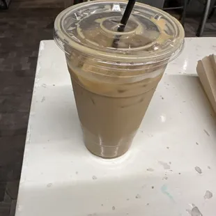 Large iced latte